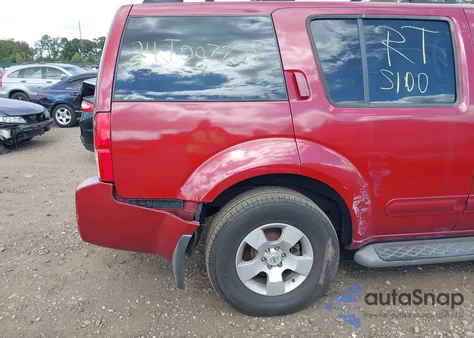 2007 Nissan Pathfinder Se from USA, damaged, VIN 5N1AR18W67C633809